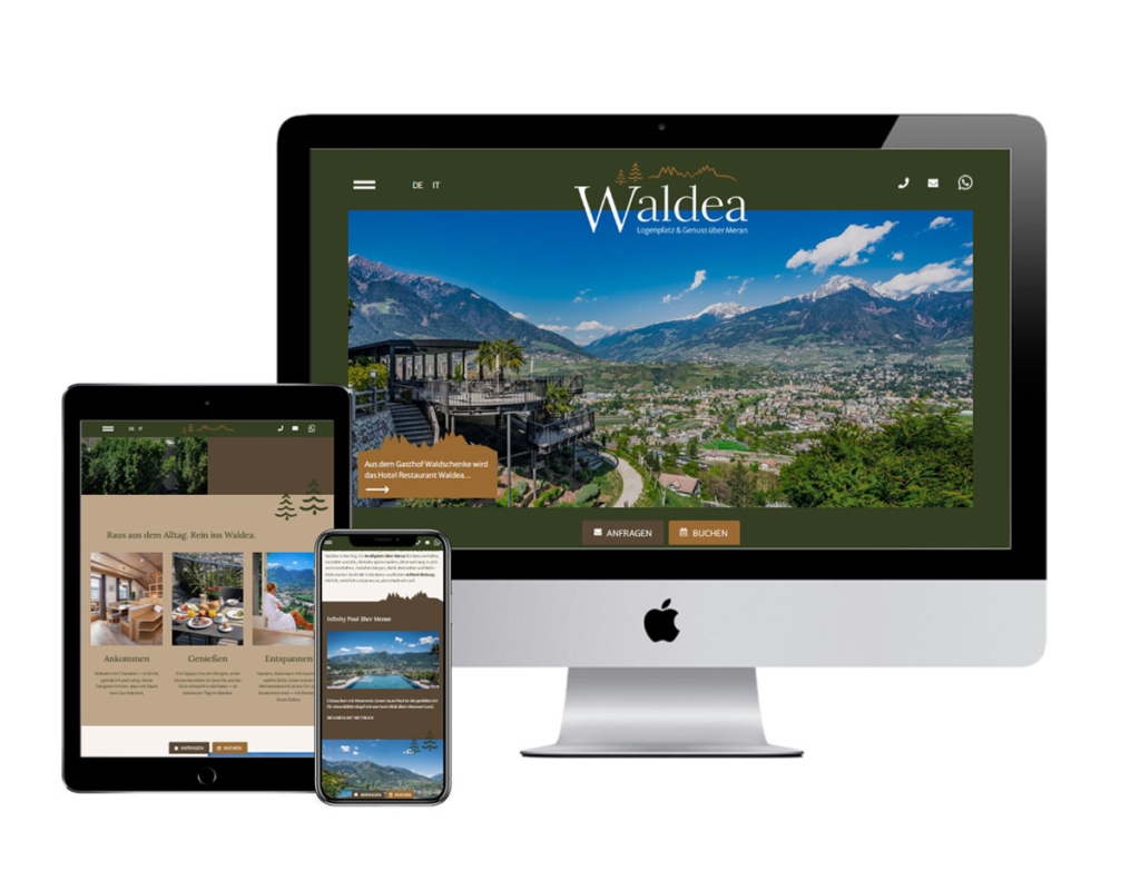 Hotel Waldea Webdesign