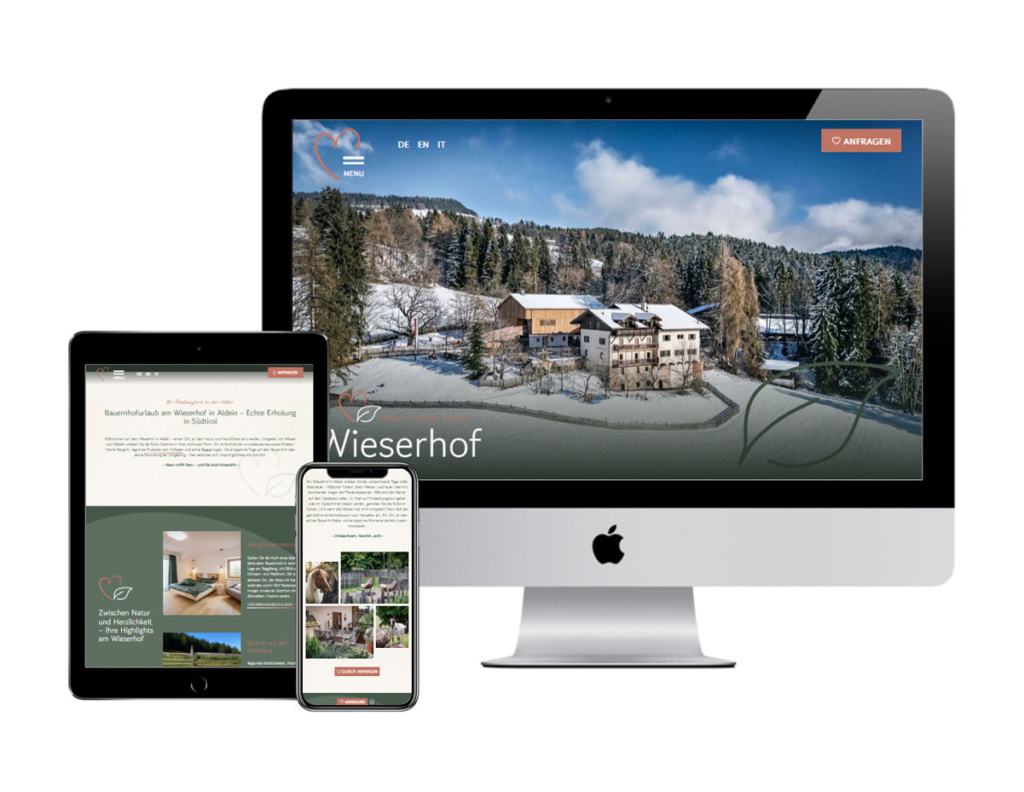 Wieserhof Webdesign